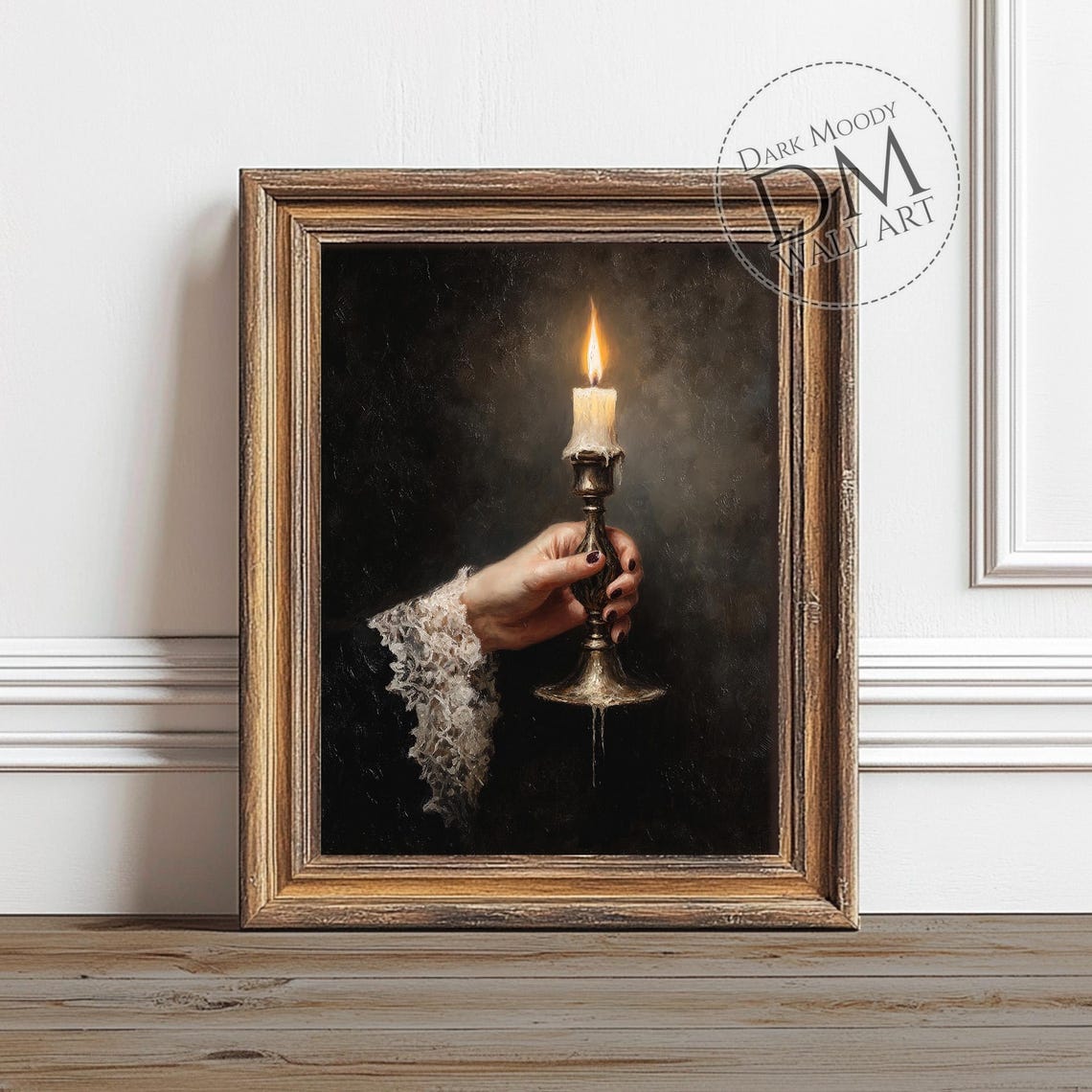 Candle Wall Art Gothic Moody Dark Artwork