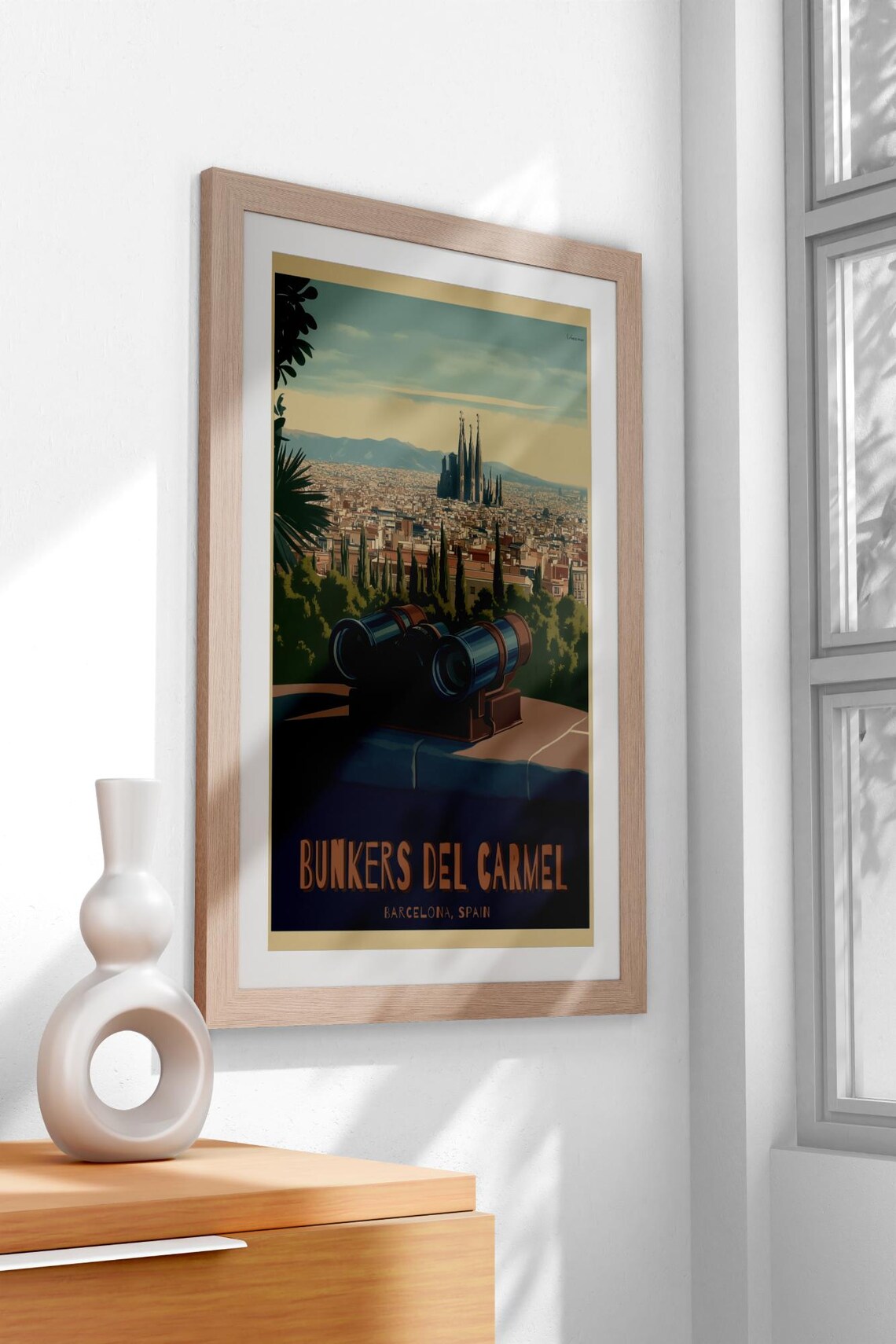 Vintage Bunkers Del Carmel, Fabulous Barcelona Poster - Image 3