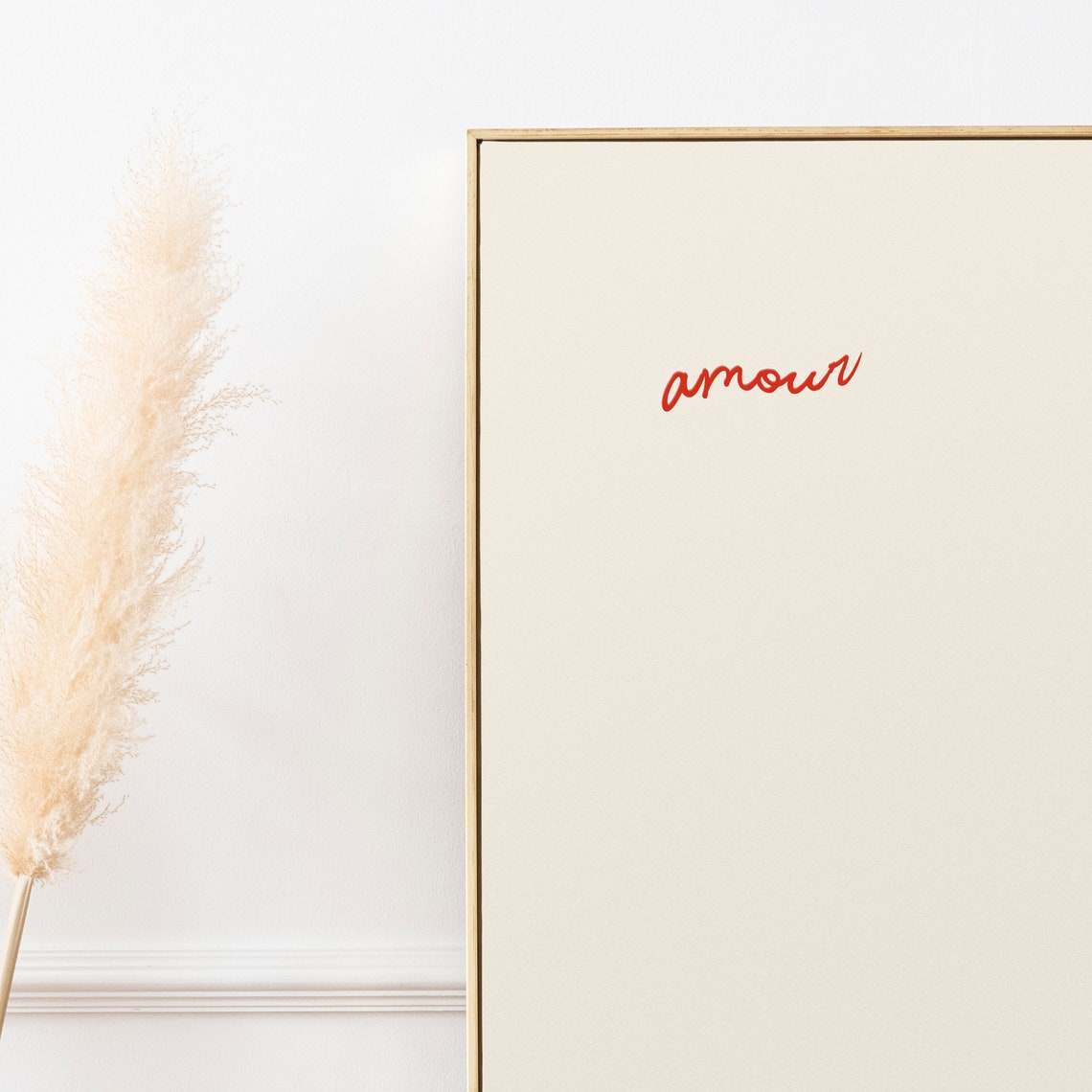 Love In French Print Amour Wall Art Home Decor Minimalist Design