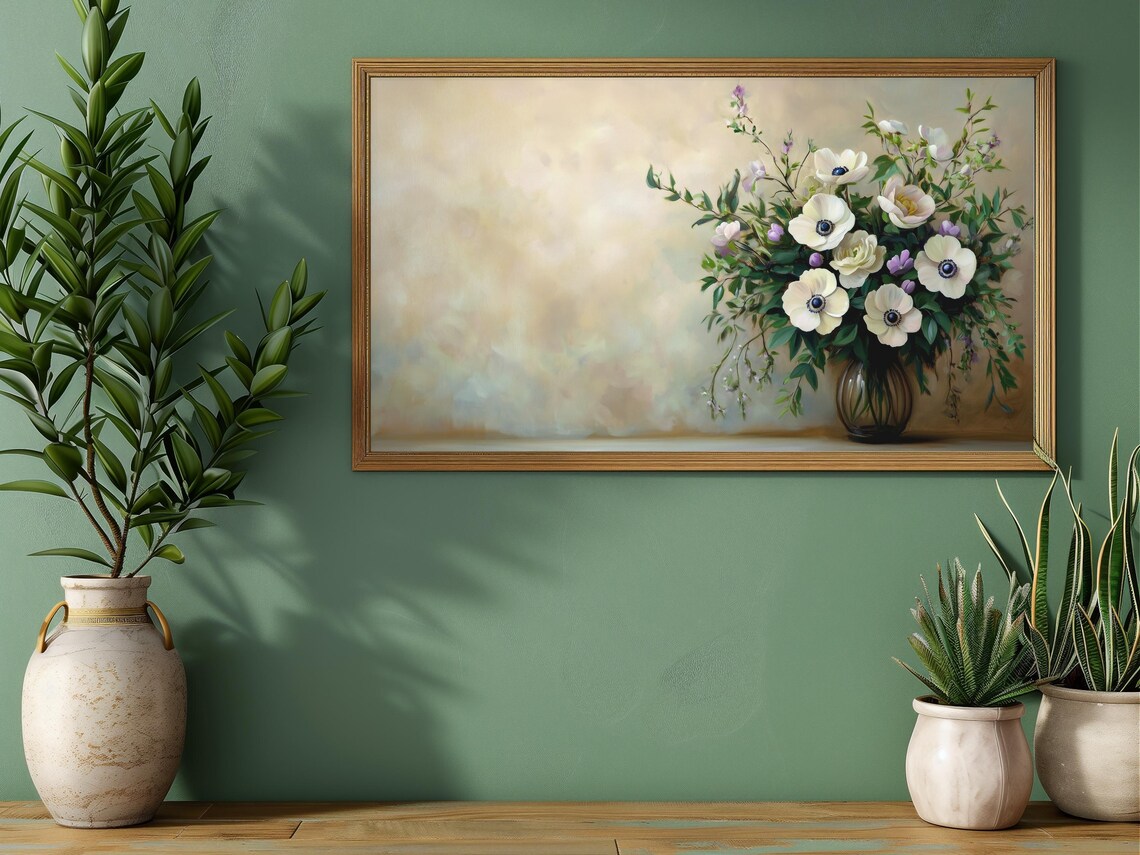 Bundle of 12 Floral Oil Painting Digital Images 4K Frame TV Art Print - Image 2