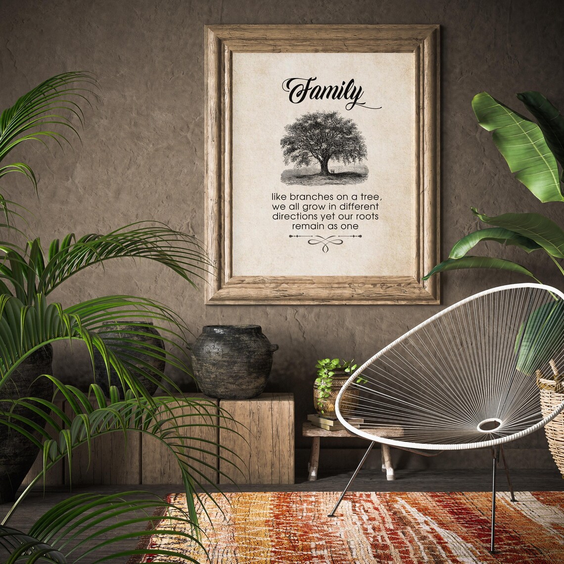 Like Branches on a Tree Family Quote Art Print - Image 5