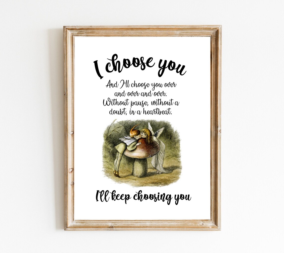 Family And Love I Choose You Sign, Home Decor