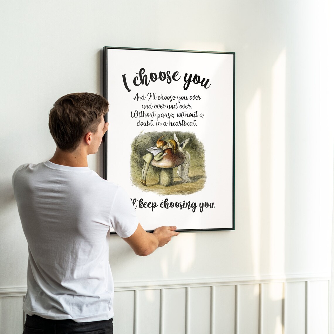 Family And Love I Choose You Sign, Home Decor - Image 7
