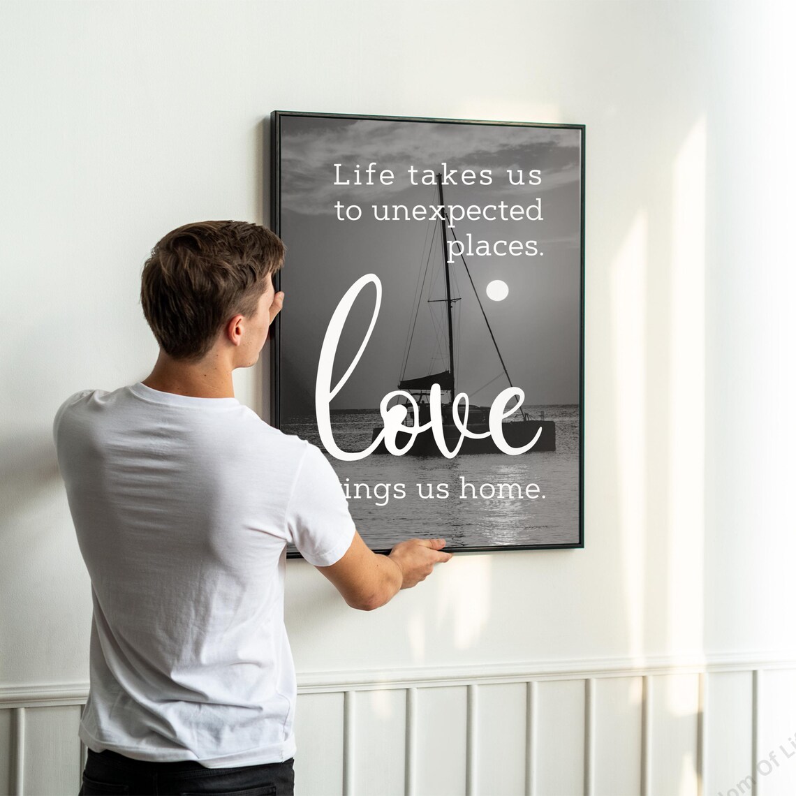Life Takes Us to Unexpected Places Love Brings Us Home Print - Image 8