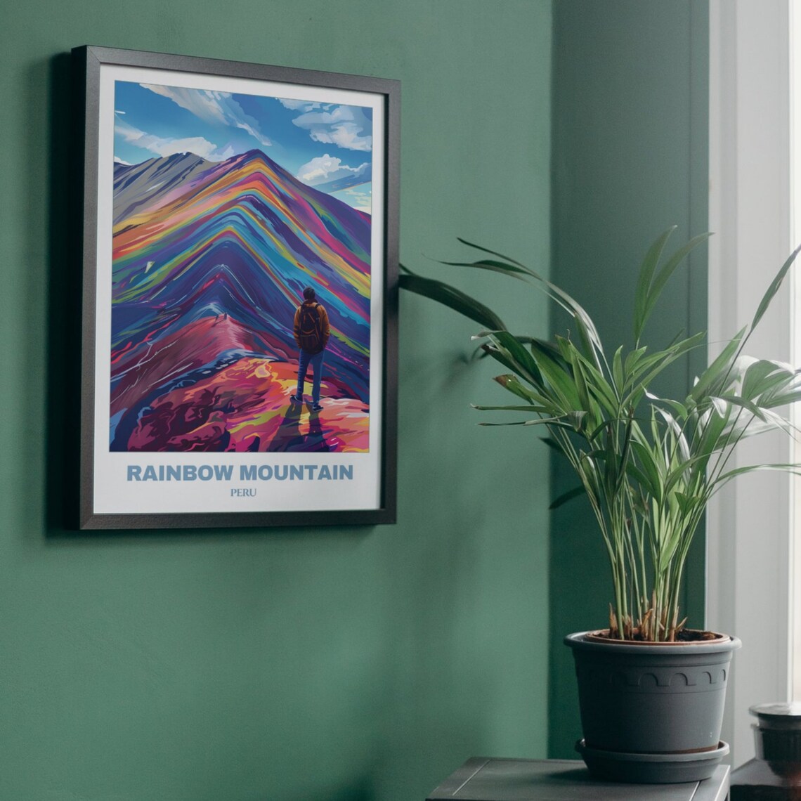 Rainbow Mountain Peru Vinicunca Colorful Peaks Travel Poster - Image 5
