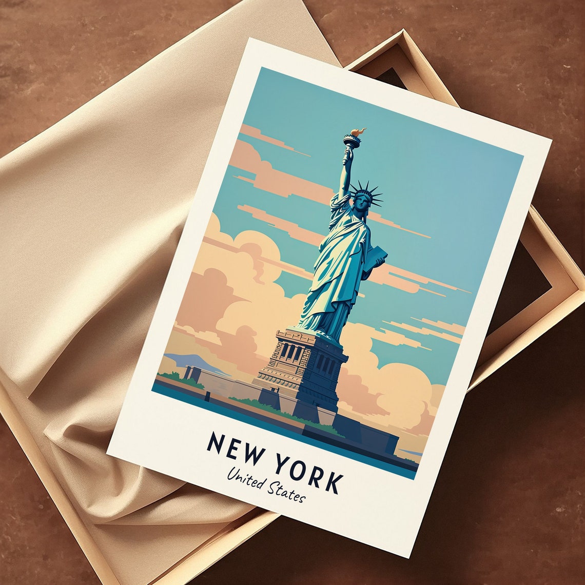 New York Travel Print Wall Art New York United States City Print New York Travel Gift New York City Poster Wall Art - Image 3