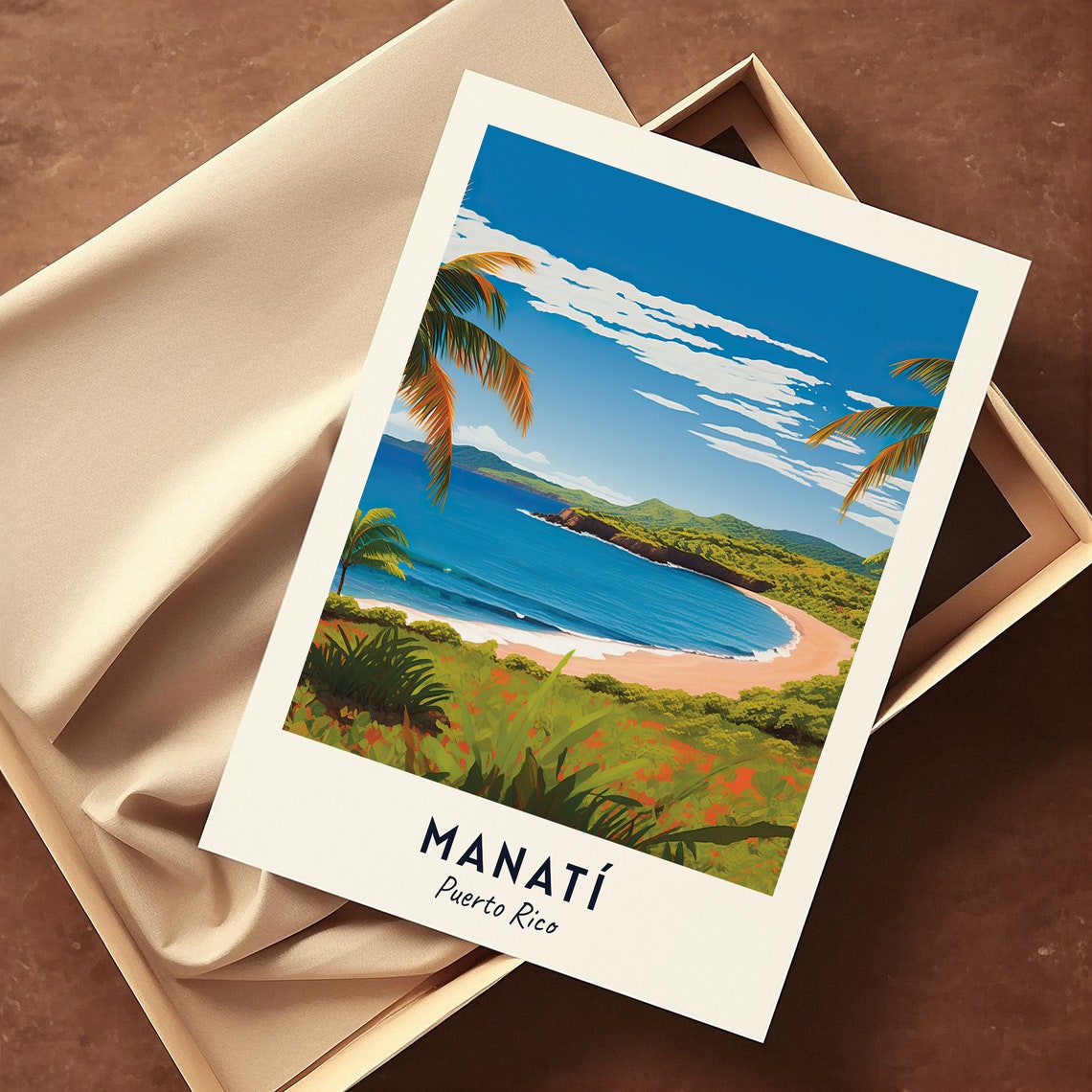 Manat Travel Print Wall Art Manat Puerto Rico City Print Manat Travel Gift Manat City Poster Travel Gift - Image 3