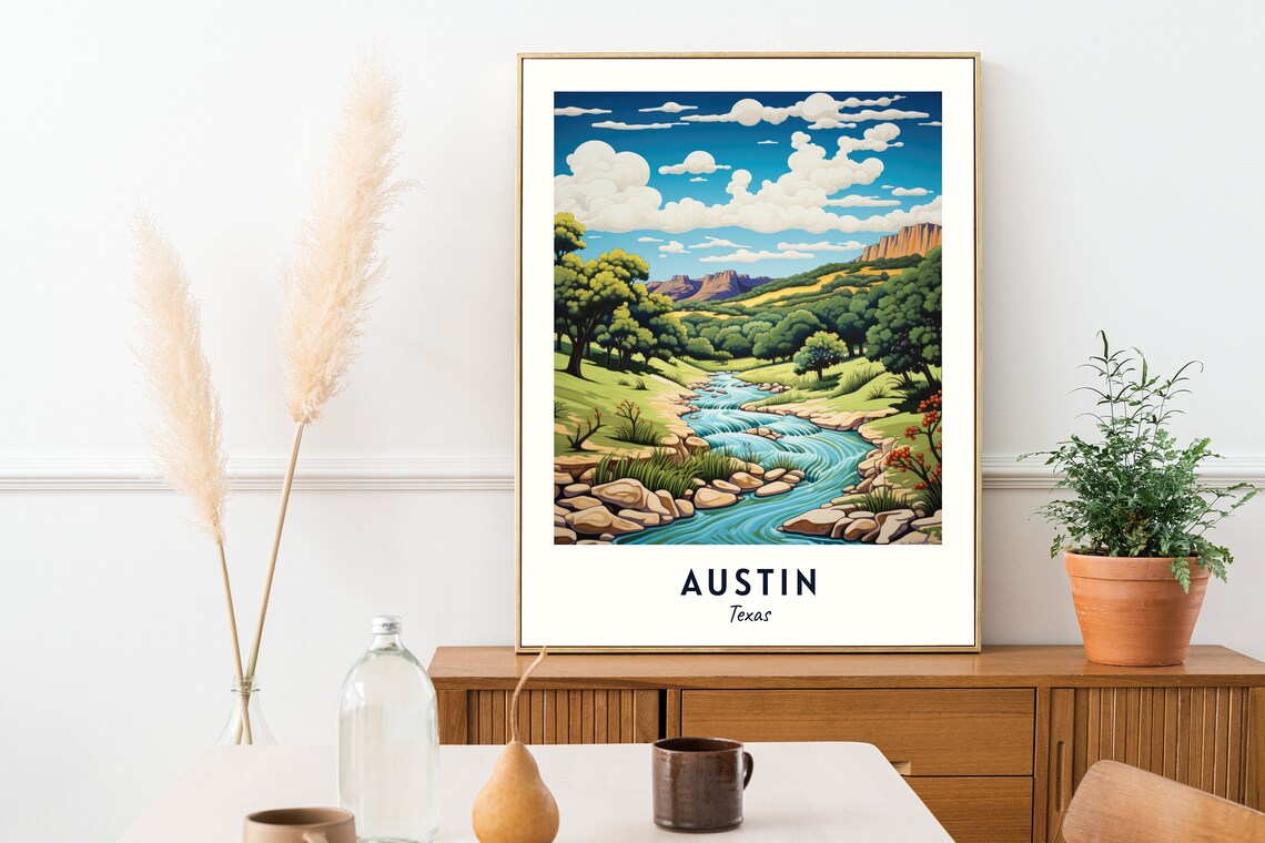 Austin Travel Poster, Texas City Wall Art Print - Image 2