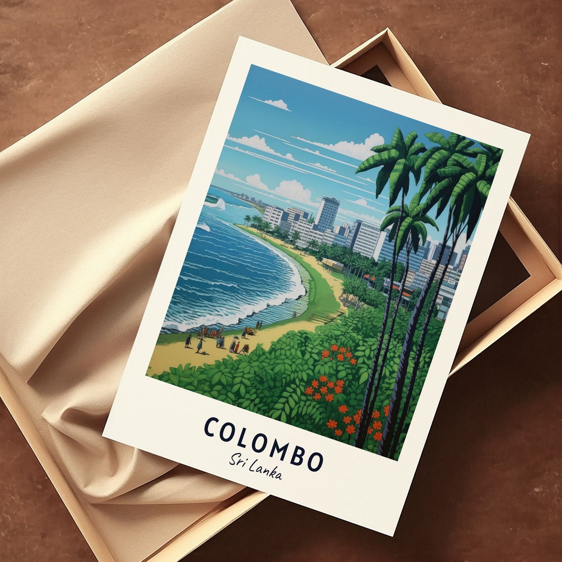 Galle Face Green Travel Print Wall Art Colombo Sri Lanka City Print Galle Face Green Travel Gift Galle Face Green Poster Travel Gift - Image 3