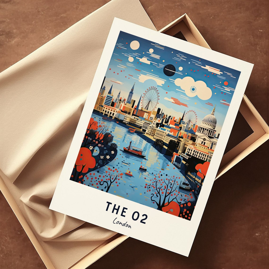 The O2 London Travel Print Wall Art The O2 London City Print The O2 London Travel Gift The O2 London Poster - Image 3