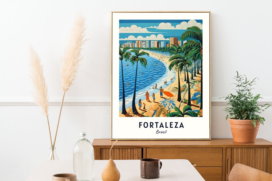 Fortaleza Travel Poster, Brazil City Print - Image 2