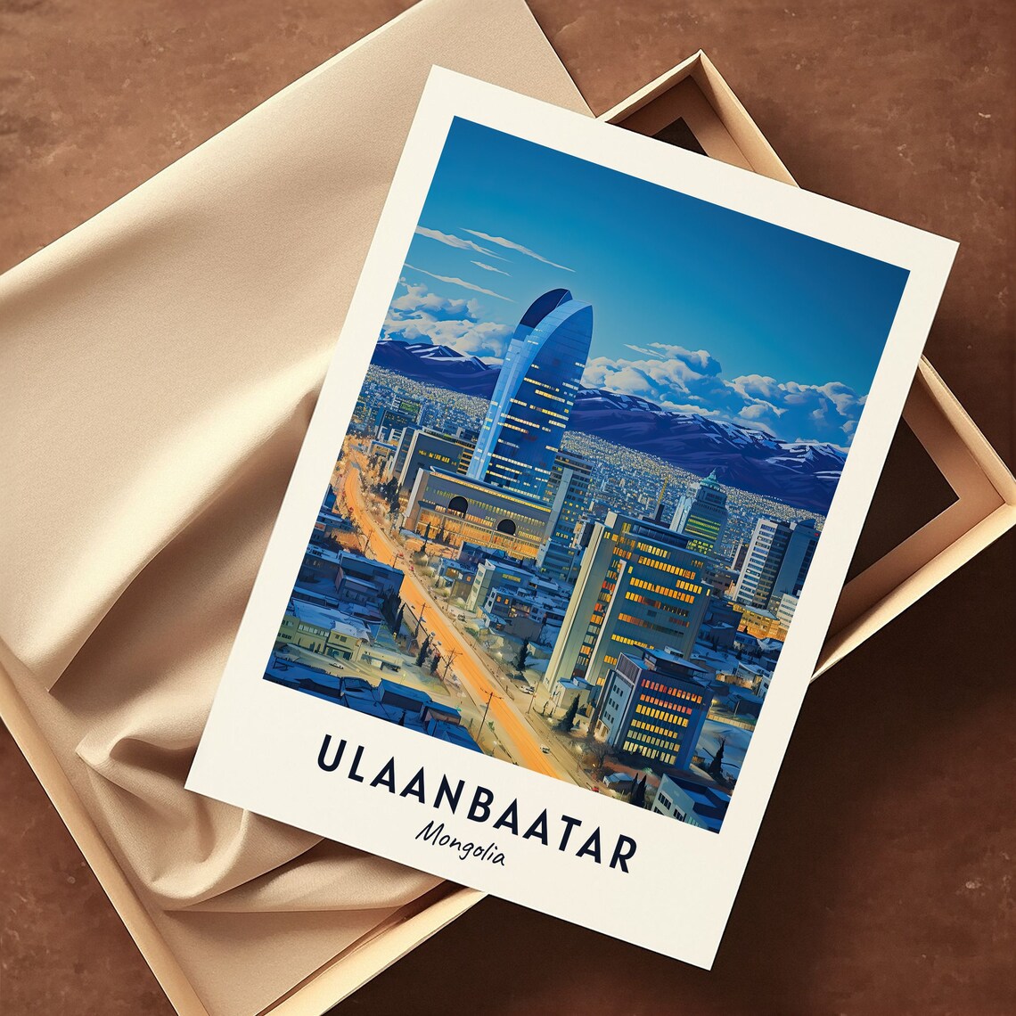 Ulaanbaatar Vintage Travel Poster, Mongolia Art Print - Image 2