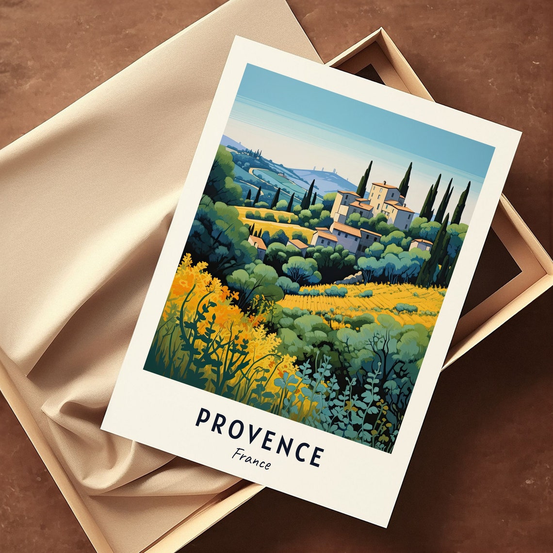 Provence France Travel Print Wall Art Provence France City Print Provence France Travel Gift Provence France Poster Travel Gift - Image 3