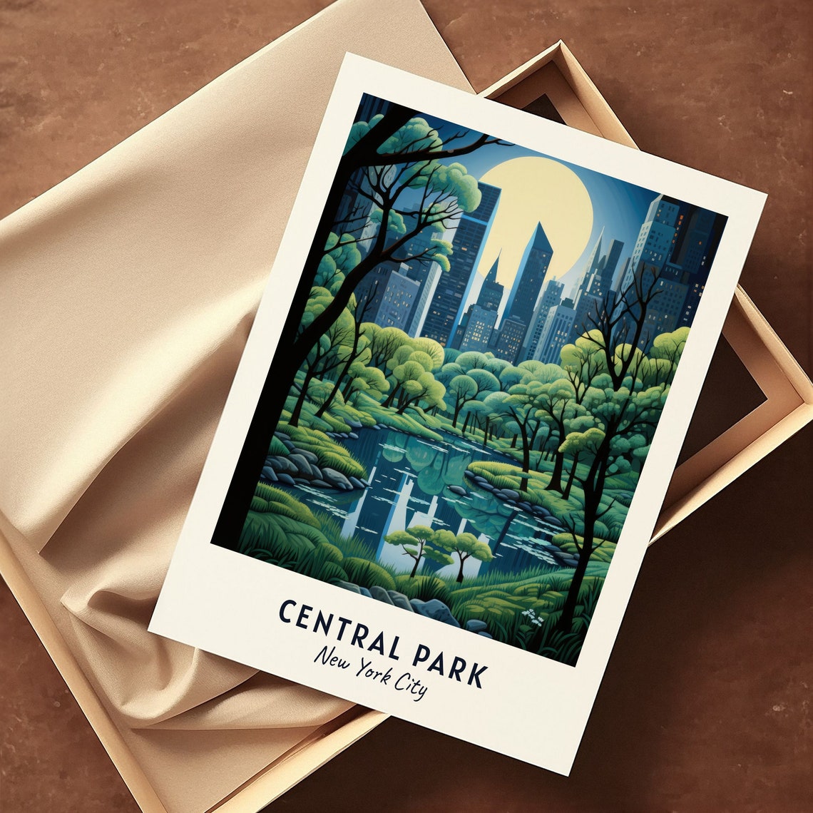 Central Park Travel Print Wall Art Central Park New York City City Print Central Park Travel Gift Central Park City Poster Travel Gift - Image 3