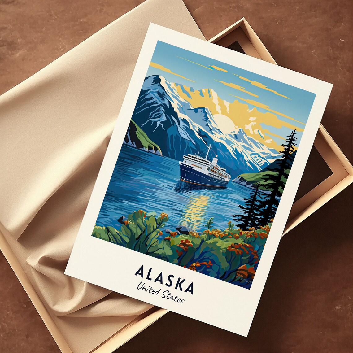 Alaska City Travel Poster, United States Print - Image 3