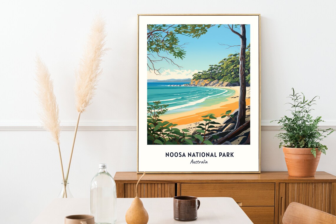 Noosa National Park Australia Travel Poster - Image 2