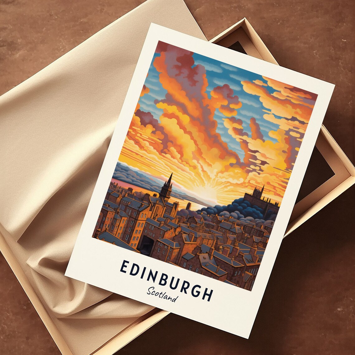 Edinburgh Scotland Travel Poster, City Poster - Image 3