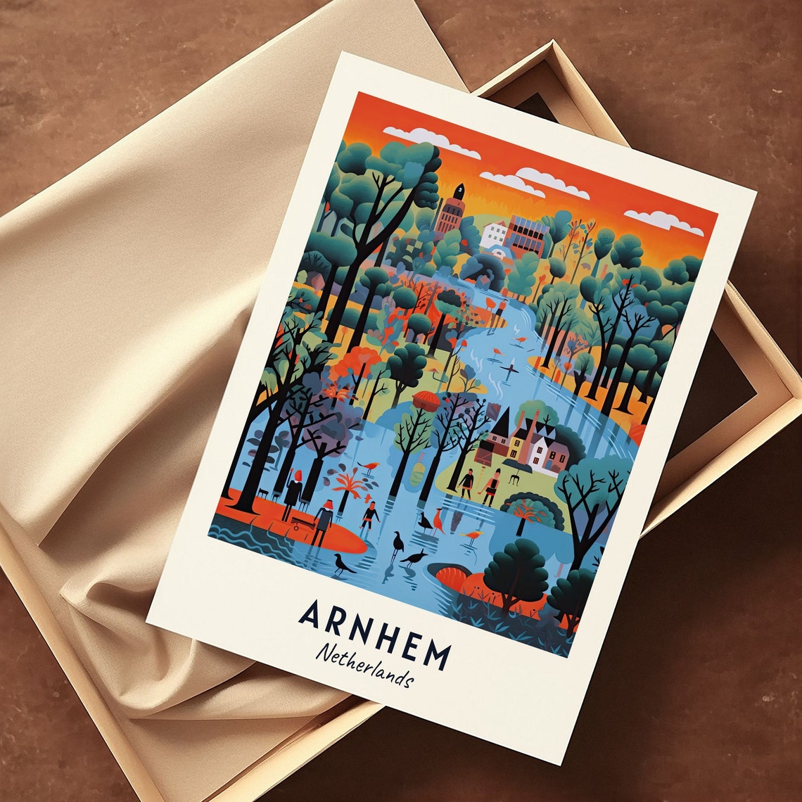 Burgers Zoo Travel Print Wall Art Arnhem Netherlands City Print Burgers Zoo Travel Gift Burgers Zoo Poster Wall Art - Image 3