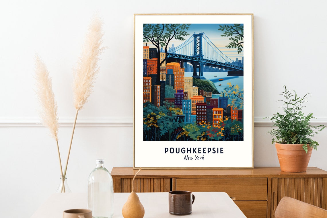 Poughkeepsie, New York Travel Poster - Image 2