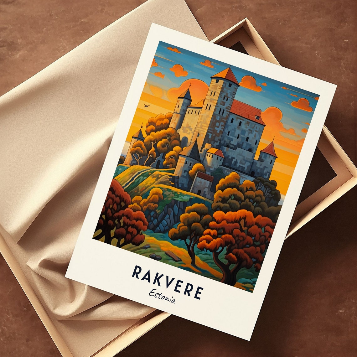 Rakvere Travel Print Wall Art Rakvere Estonia City Print Rakvere Travel Gift Rakvere City Poster Travel Gift - Image 3
