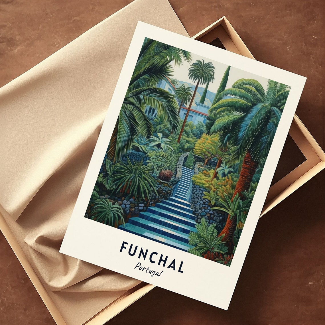 Monte Palace Tropical Garden Travel Print Wall Art Funchal Portugal City Print Monte Palace Tropical Garden Travel Gift Travel Gift - Image 3