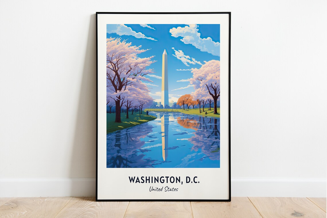Washington DC Travel Poster, United States Gift