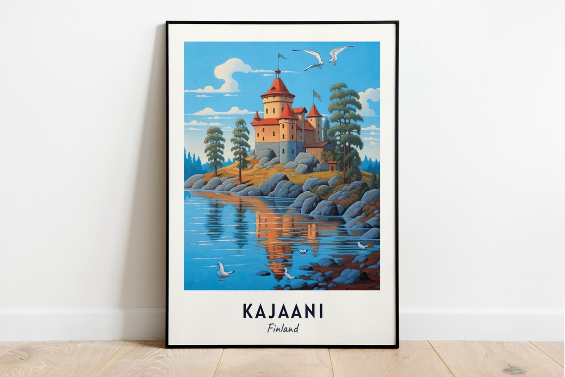 Kajaani Castle Travel Print Wall Art Kajaani Finland City Print Kajaani Castle Travel Gift Kajaani Castle Poster