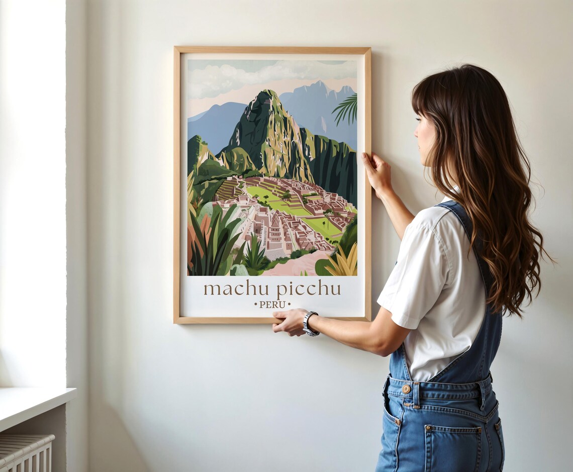 Machu Picchu Travel Poster, Peru Landscape Art Print - Image 3