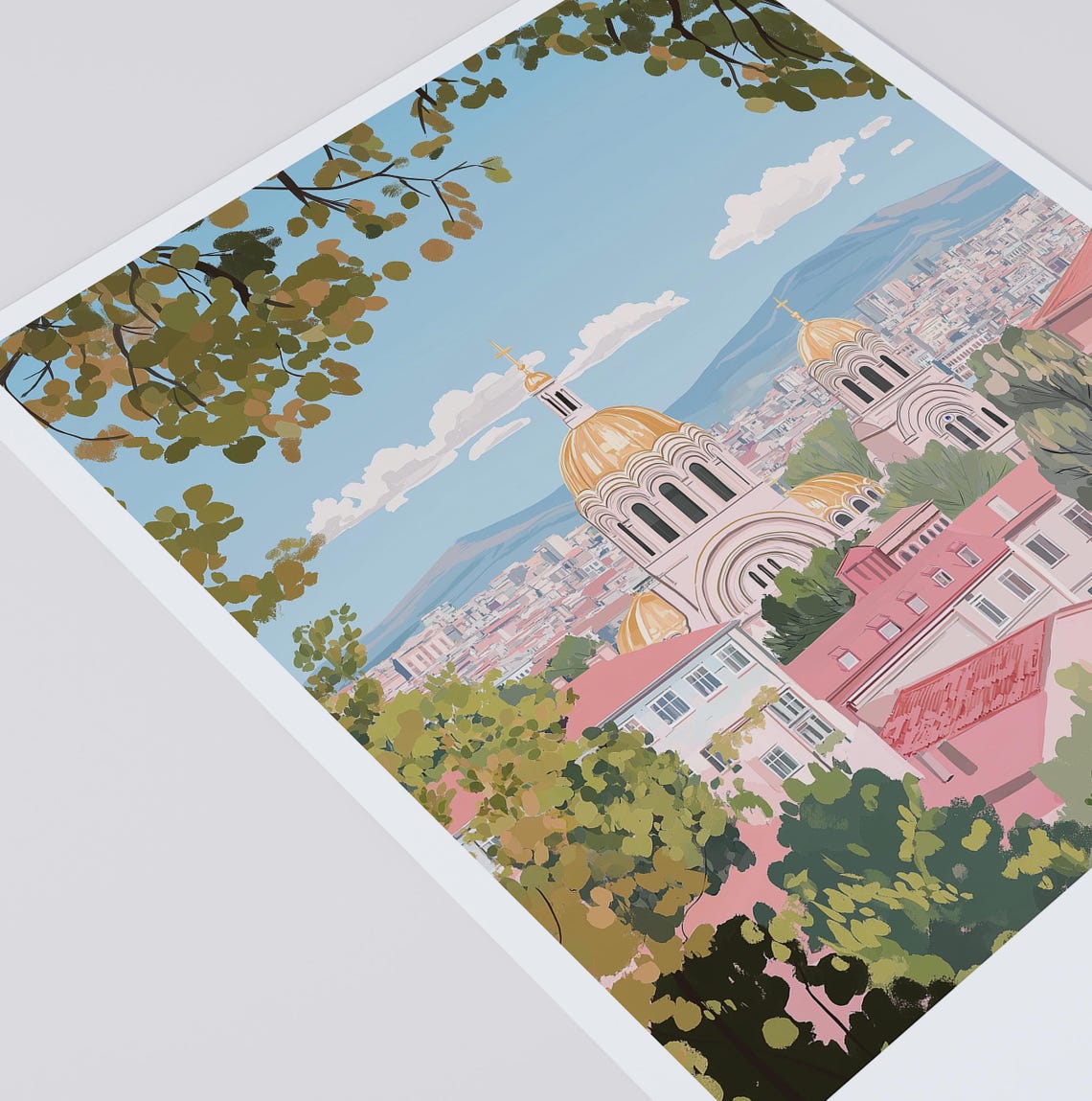 Sofia Travel Print Sofia Bulgaria Home Dcor Balkan Nation Art Print St Alexander Nevsky Cathedral Room Print For Sofia Landmark Gift Art - Image 3