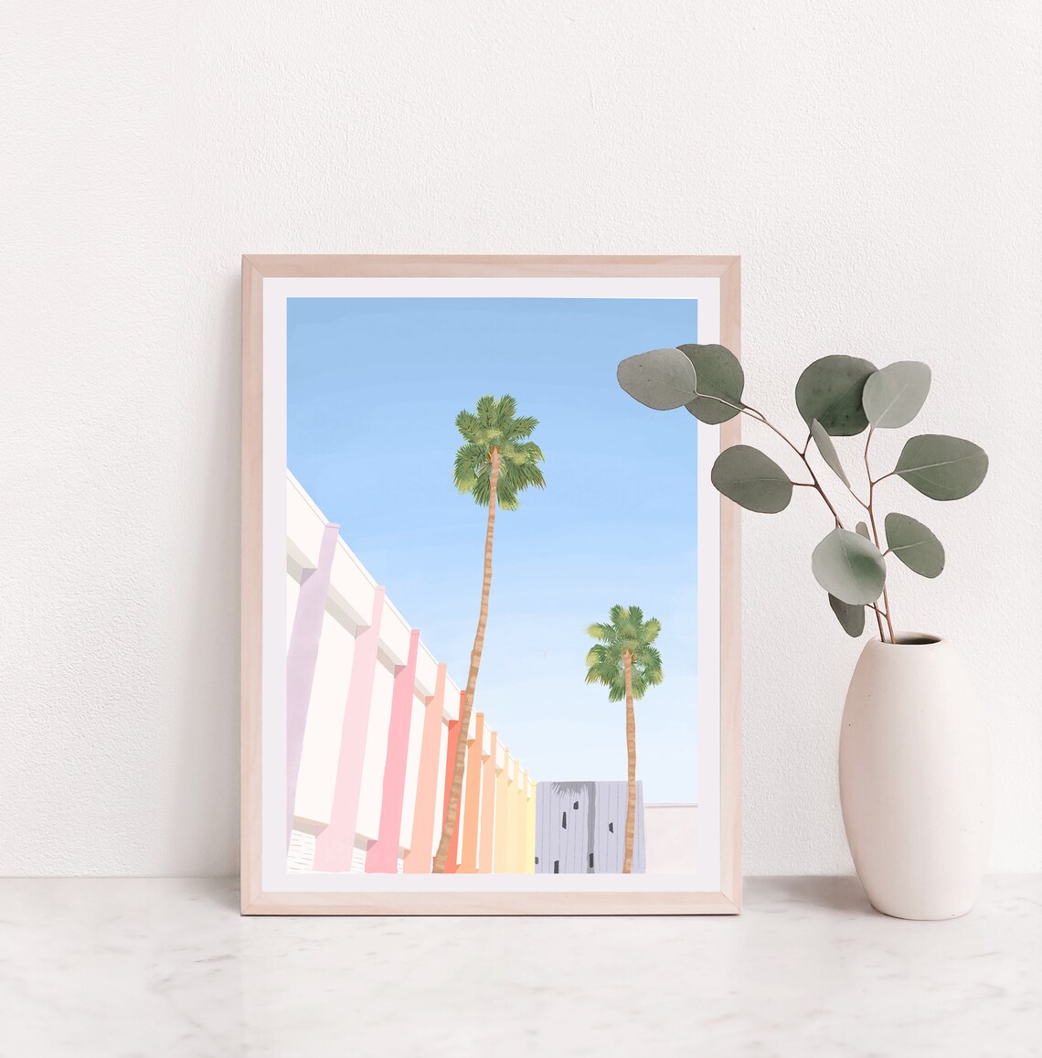Palm Springs Travel Poster, Hotel California - Image 2