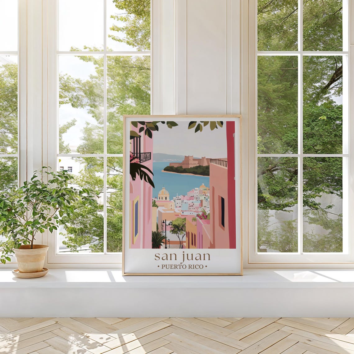 San Juan Puerto Rico Poster Puerto Rico City Print San Juan Travel Wall Art Home Decor Wedding Present Personalised Gifts - Image 3
