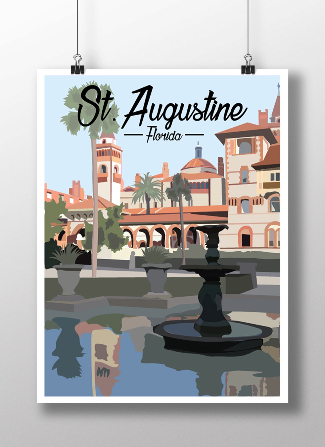 St Augustine Travel Poster, Historic City Art Print