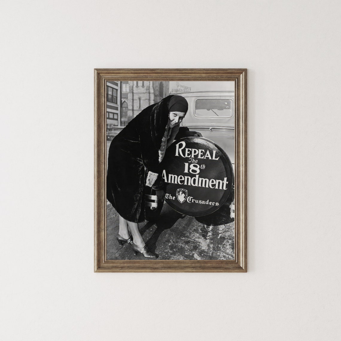 Repeal the 18th Amendment The Crusaders Vintage Prohibition Poster - Image 2