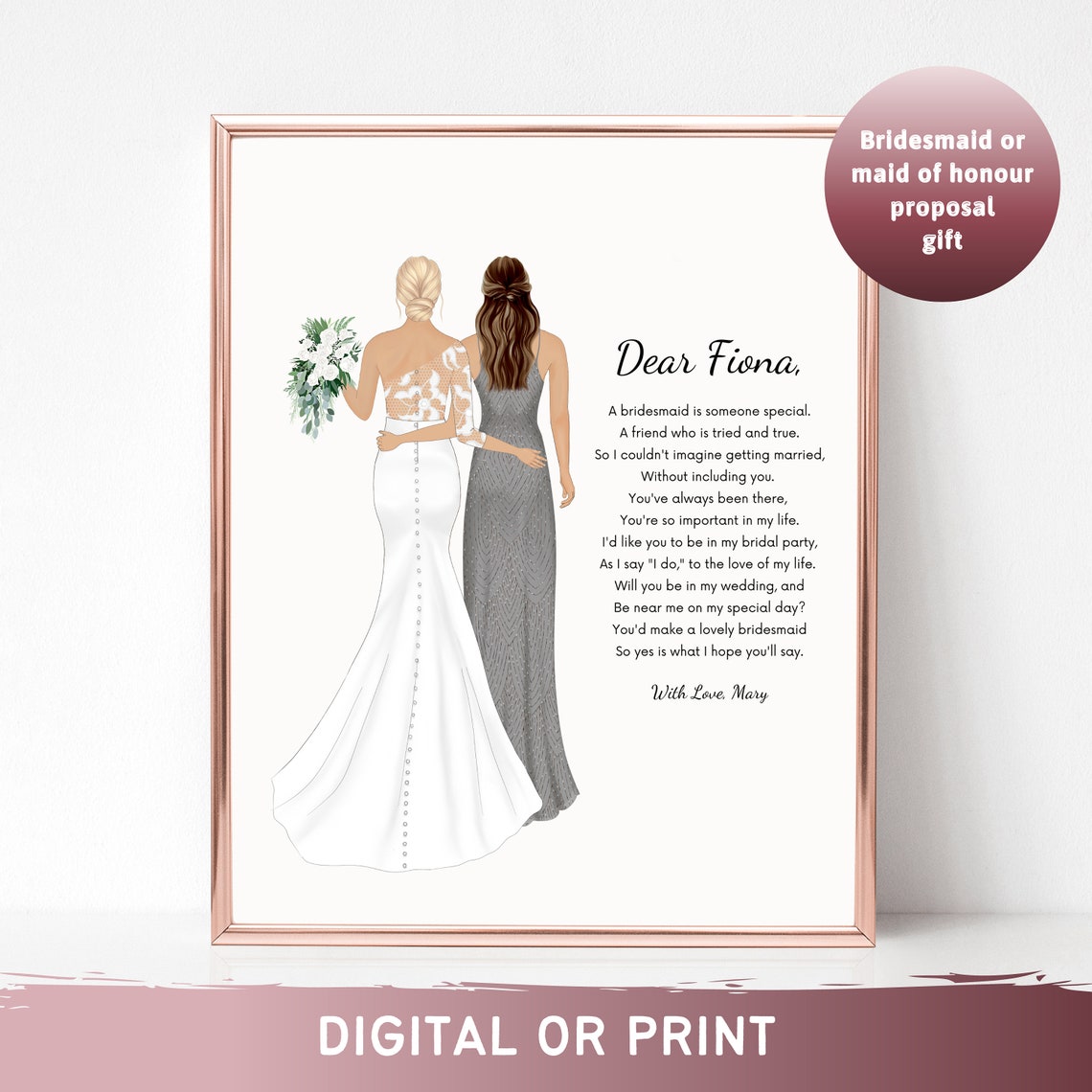 Unique Maid Of Honour Gift Bridesmaid Gift Bride And Sister Bridesmaid Proposal Sister Of The Bride To My Sister Wedding Portrait