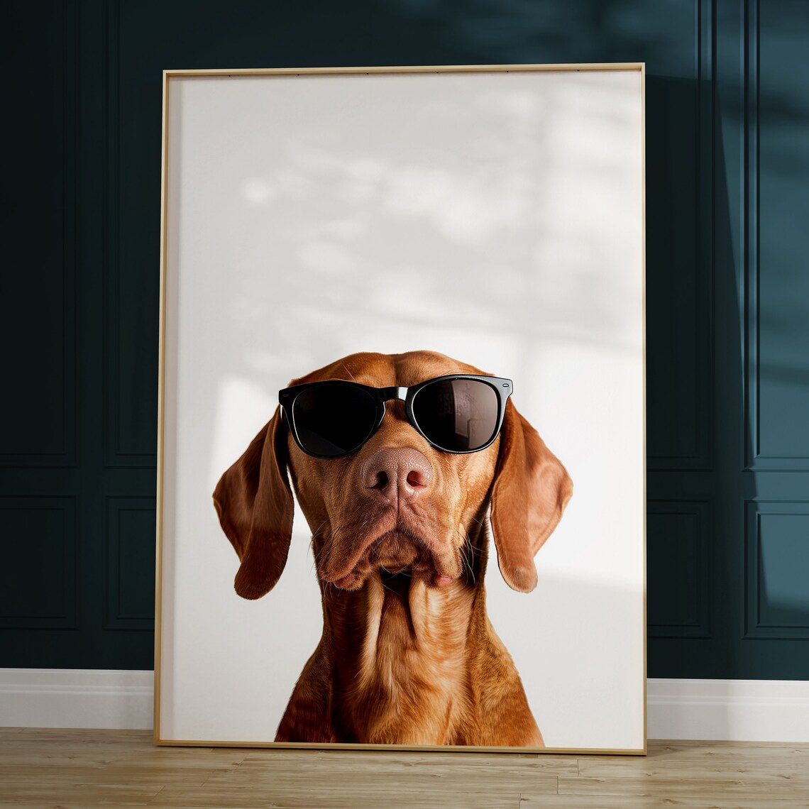 Vizsla In Sunglasses Print Vizsla Print Vizsla Poster Funny Vizsla Print Vizsla Art Funny Dog Print Funny Dog Art - Image 2