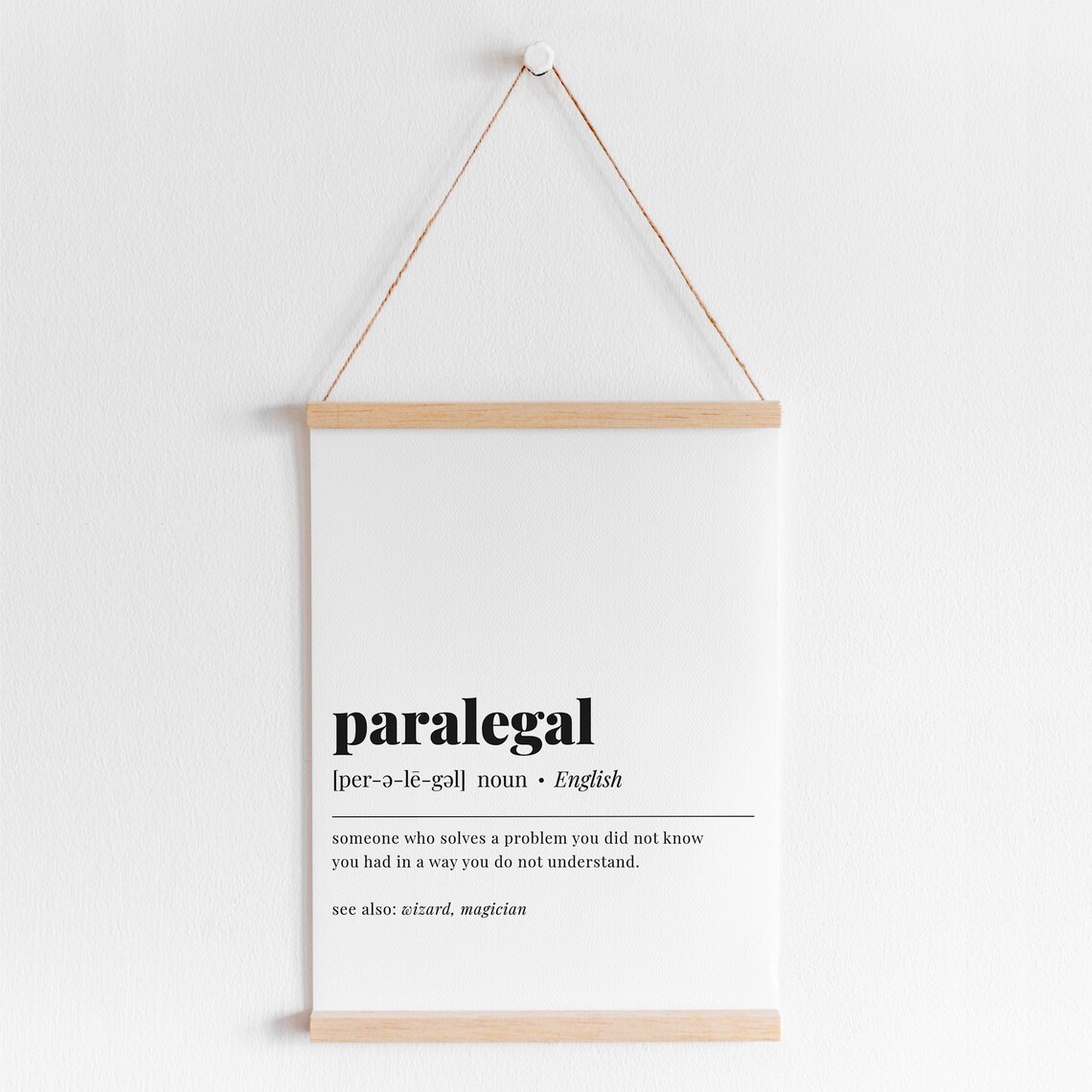 Paralegal Definition Print, Funny Law Office Decor - Image 2