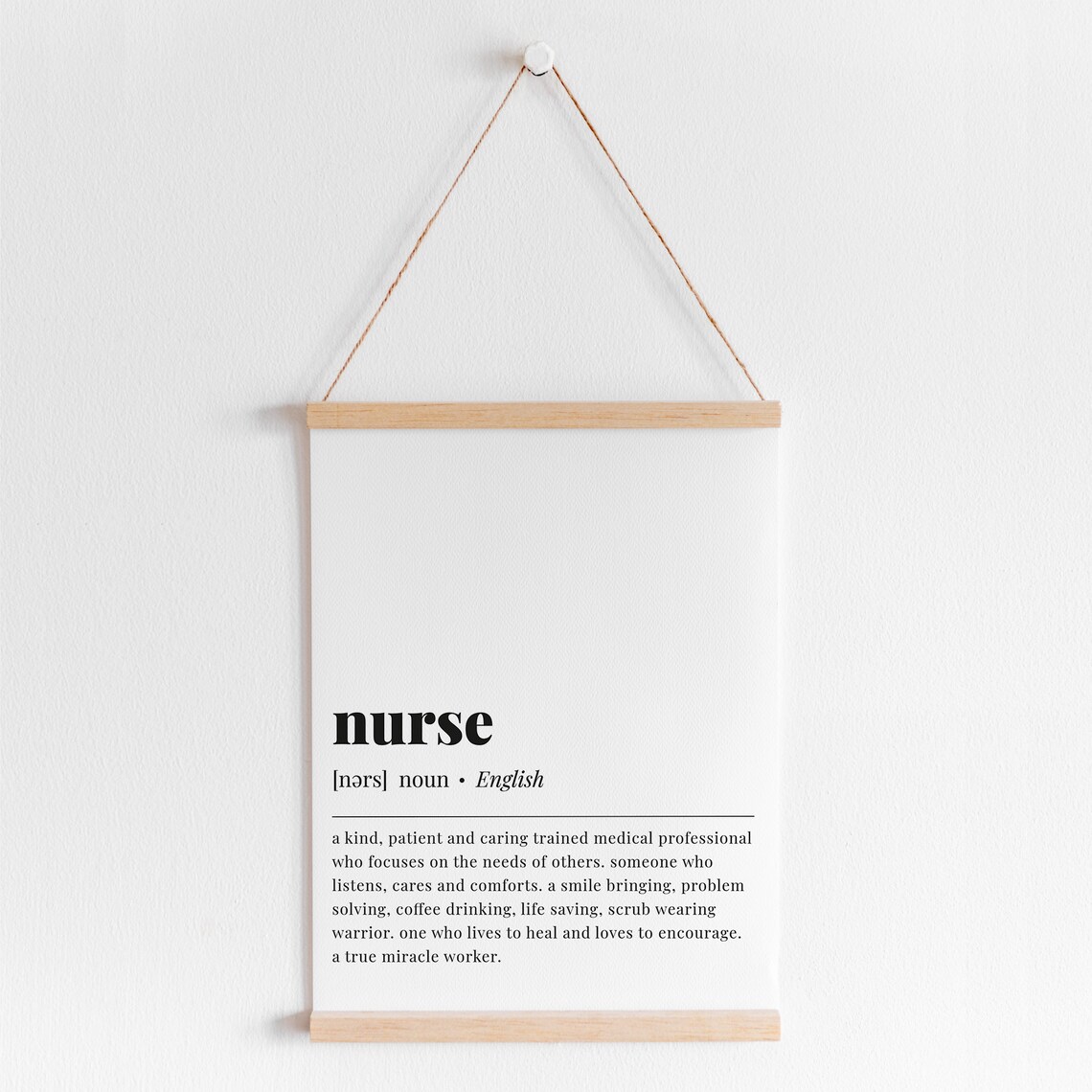 Nurse Definition Gift for Nurses Art Print - Image 6