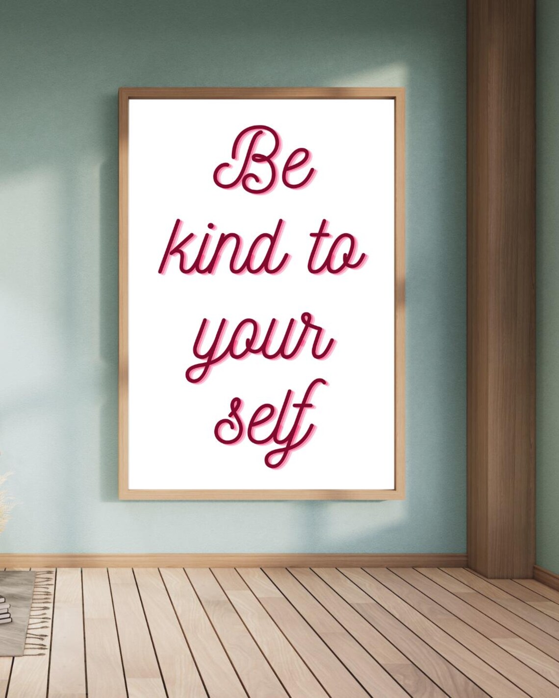 Be Kind To Yourself Inspirational Quote Poster - Image 2