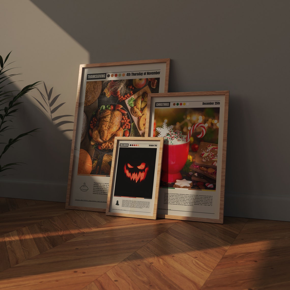 Halloween October 31st Menacing Glowing Jack O Lantern Face Poster - Image 4