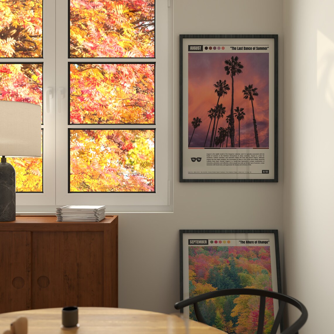 August Tropical Sunset Palm Trees Last Dance of Summer Poster - Image 6