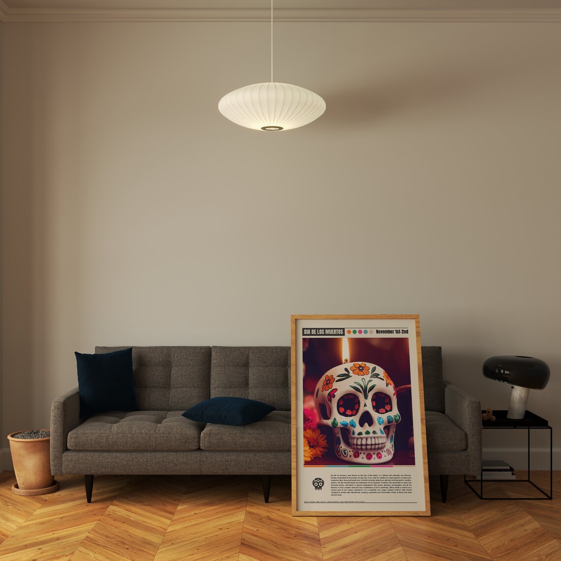 Day Of The Dead Poster, Dia De Muertos Wall Art - Image 5