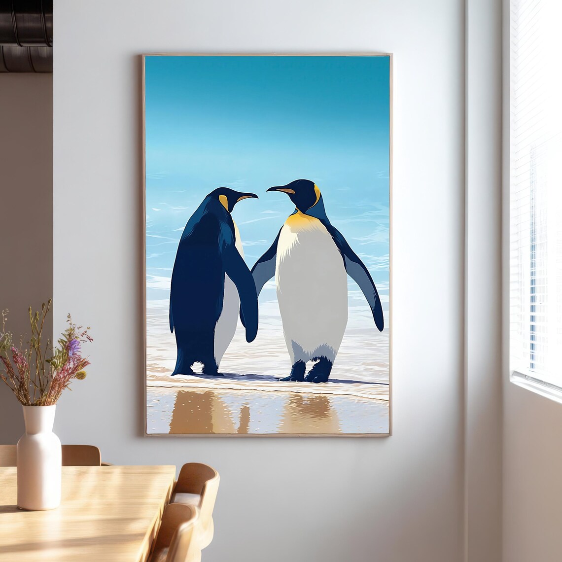 Emperor Penguin Illustration, Coastal Animal Art Print - Image 4