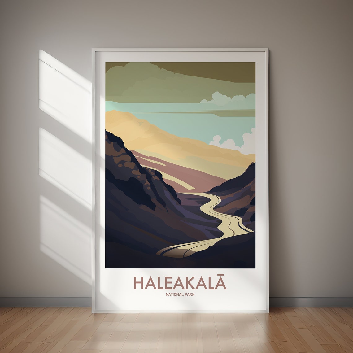 Haleakalā National Park Hawaii Volcanic Crater Road Art Poster