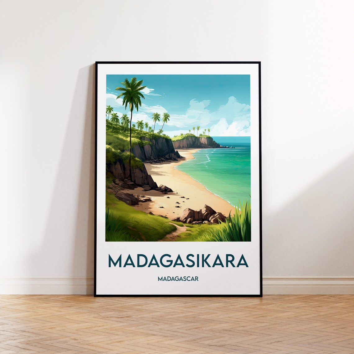 Madagasikara Poster Print, Antananarivo Travel Poster