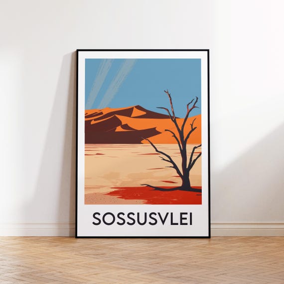 Sossusvlei Poster Print Gift Namibia Wall Art