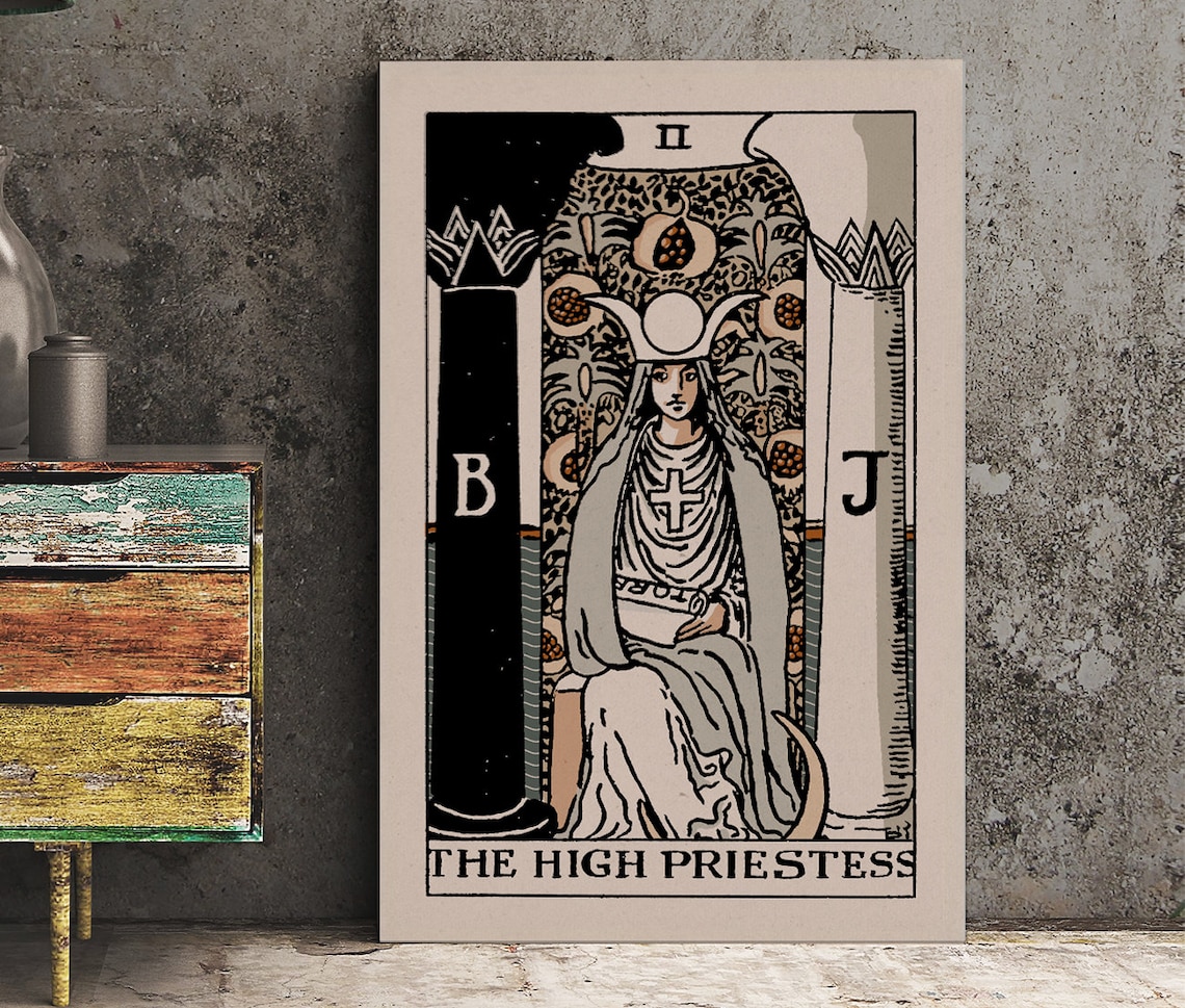 The High Priestess Tarot Card, Neutral Vibe Poster