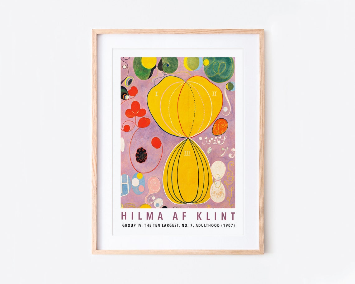 Hilma af Klint The Ten Largest No 7 Adulthood 1907 Art Poster