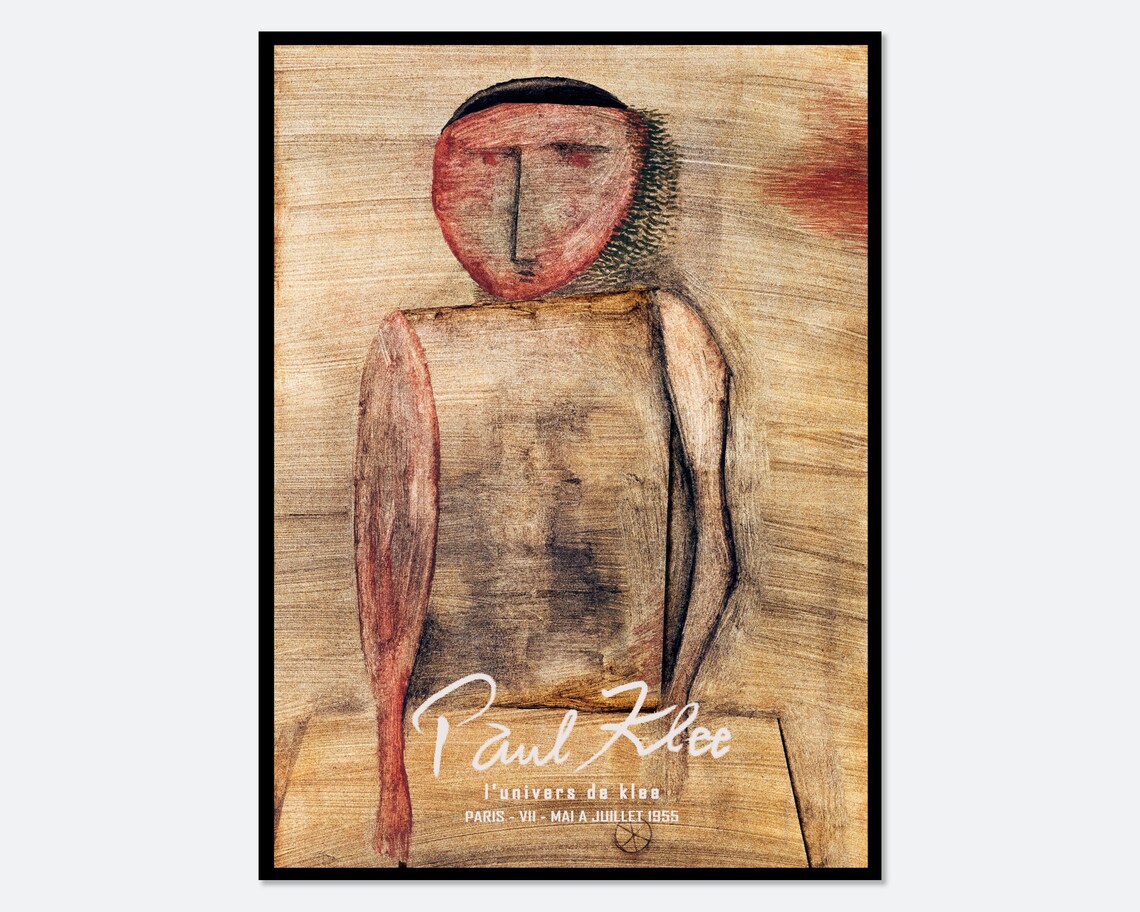 Paul Klee Doctor 1930 Vintage Poster, Abstract Art