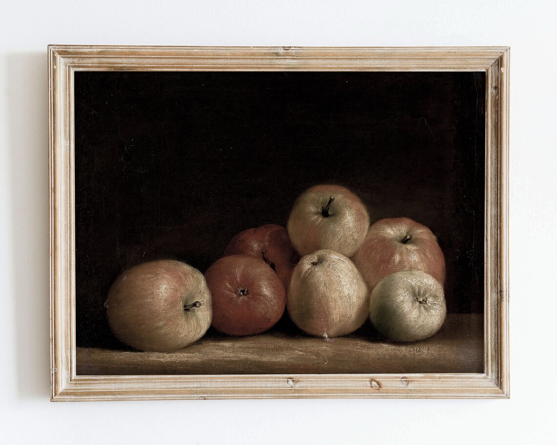 European Vintage Apples Still Life Art Print