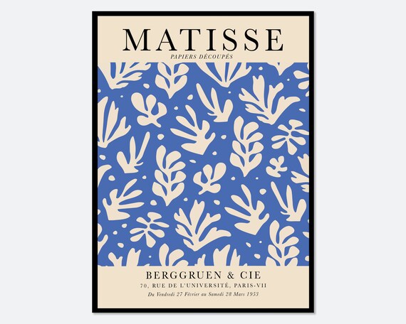 Matisse Cut Outs Vintage Poster, Papiers Decoupes